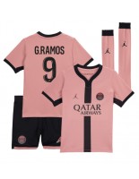 Paris Saint-Germain Goncalo Ramos #9 Tredjedraktsett Barn 2024-25 Korte ermer (+ bukser)